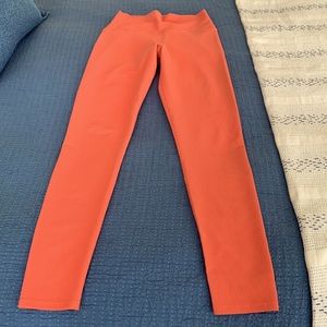 Peach color high waisted leggings